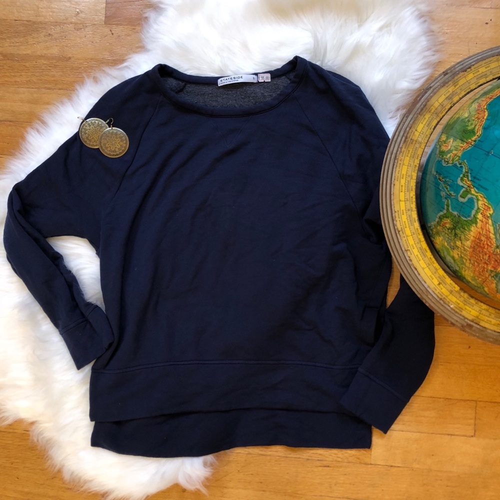 NWOT Stateside Dark Blue Modal/Viscose Sweatshirt